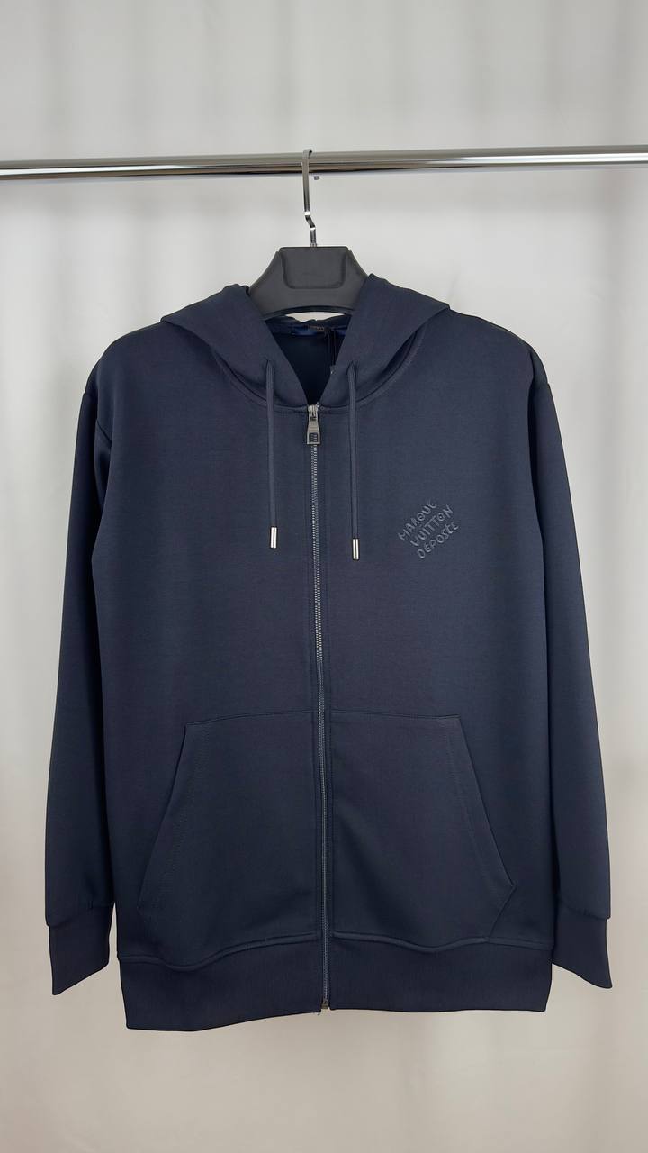 L V Men's Zipped Hoodie